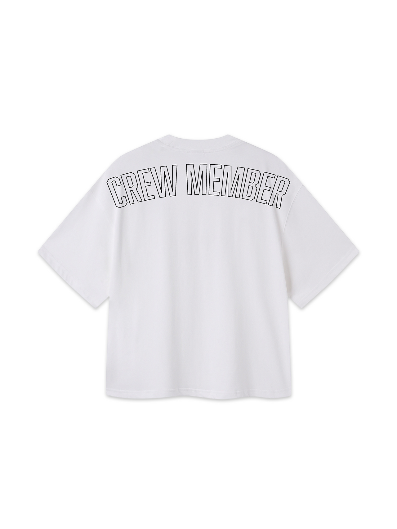 Crew Member Boxy Tee (back print only)