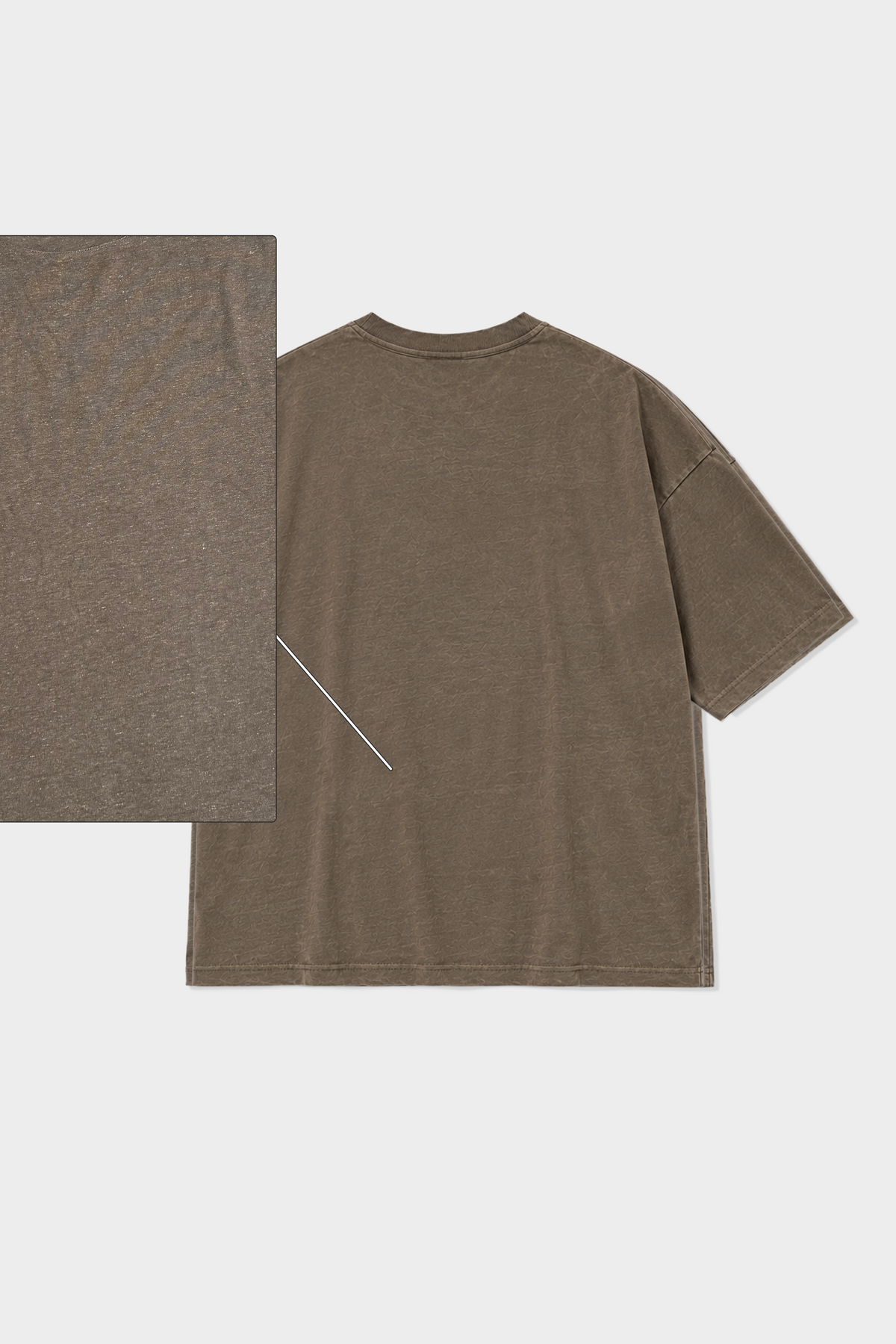 BOXY OVERSIZE TEE - TAUPE