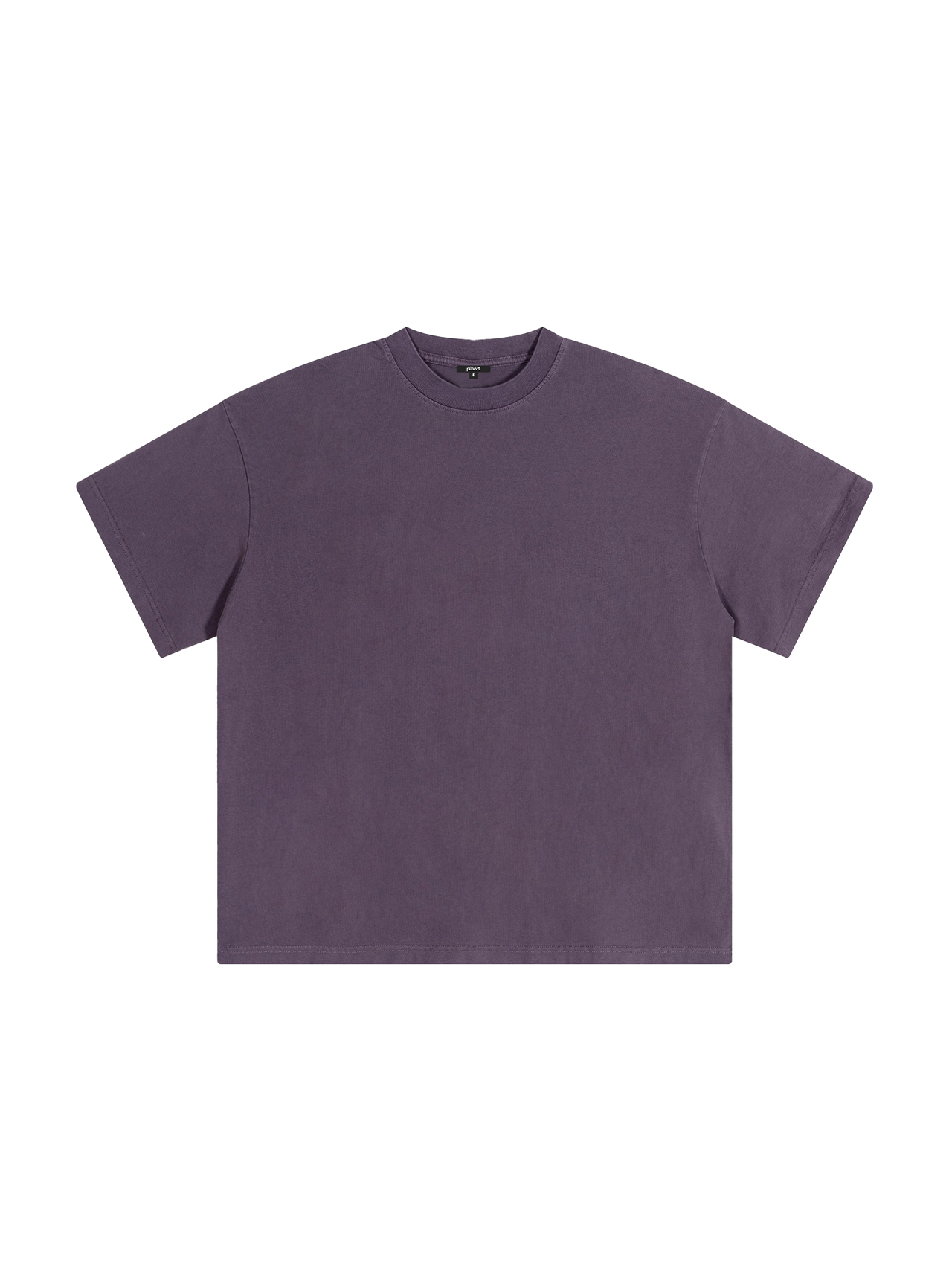 חולצה קלילה אוברסייז לגבר 200 גרם ווש צבע סגול קדימה